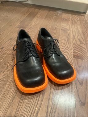 Camper Caramba Black/Orange Lace-Up Shoes – EU 43